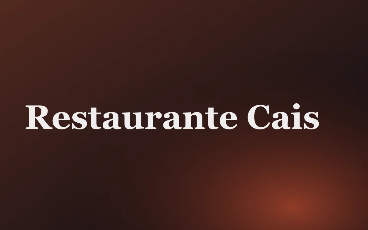Restaurante Cais, restaurante, parceiro do Veludo